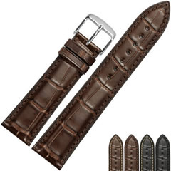 进口美洲鳄鱼皮表带：做工细致精良，使得表带拥有更为卓越品质。配上不锈钢表扣，不易掉色。
